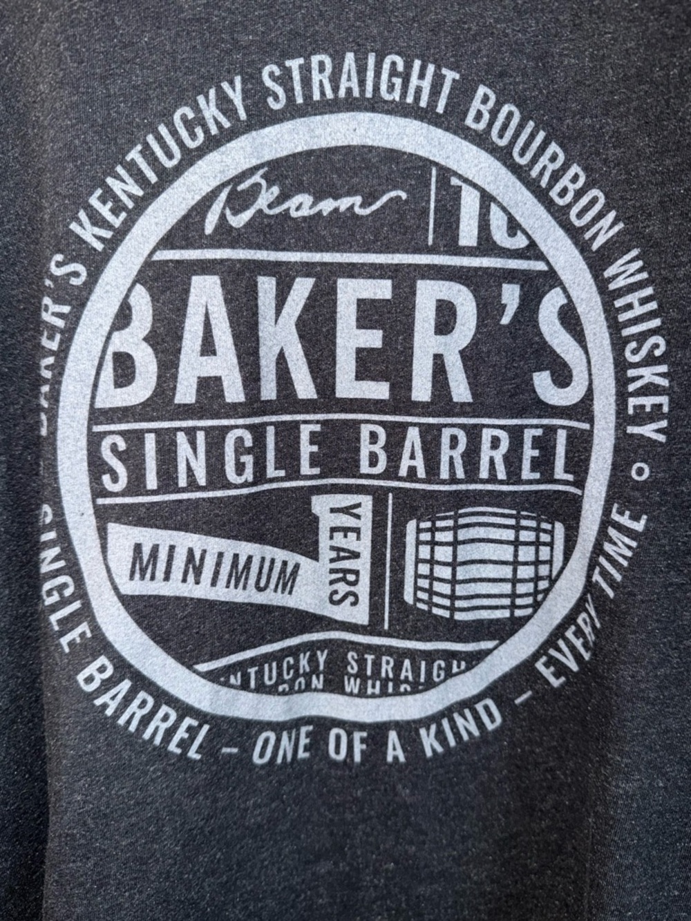 Jim Beam Baker's 7 Year Bourbon Whiskey T-Shirt - Black - 3XL - Rare